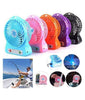 Portable 3 Gear Speed 4.5W Cooling Fan Mini USB 3.7V LED Fan Li-ion 2200mAh Battery Rechargeable Multifunctional Fan - halfrate.in