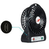 Mini Fan Portable 3 Gear Speed Cooling Fan Mini USB LED Fan Li-ion Rechargeable Multi functional Fan - halfrate.in