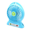 Mini Fan Portable 3 Gear Speed Cooling Fan Mini USB LED Fan Li-ion Rechargeable Multi functional Fan - halfrate.in