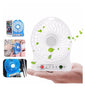 Mini Fan Portable 3 Gear Speed Cooling Fan Mini USB LED Fan Li-ion Rechargeable Multi functional Fan - halfrate.in