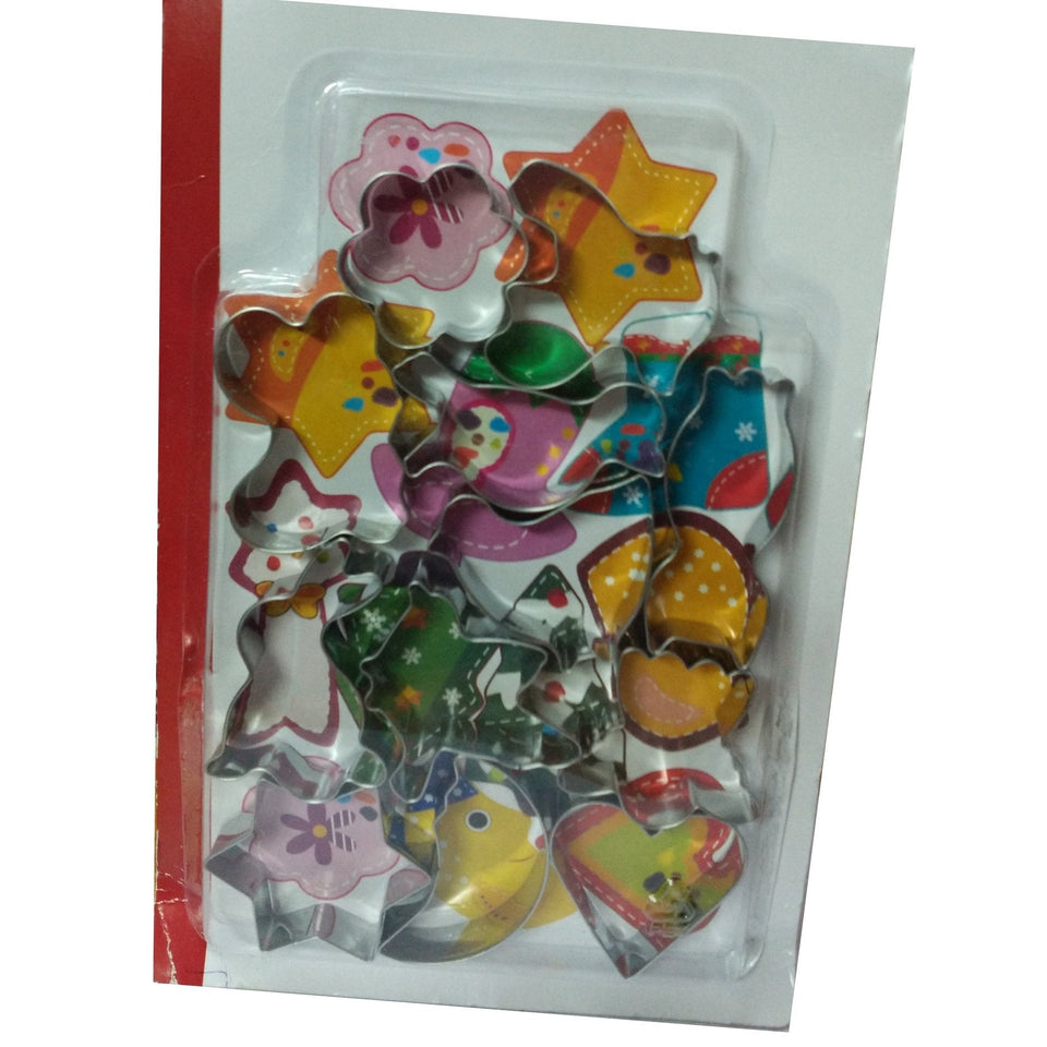 Cookie Cutter Stainless Steel Cookie Cutter With 12 Assorted Shapes - halfrate.in