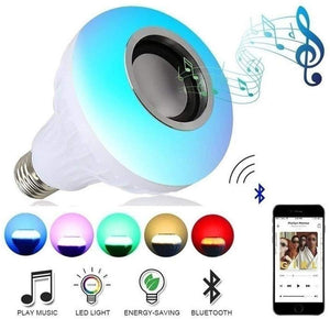 Led Bulb with Bluetooth Speaker Music Light Bulb + RGB Light Bulb Colorful Lamp with Remote Control - halfrate.in