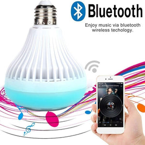 Led Bulb with Bluetooth Speaker Music Light Bulb + RGB Light Bulb Colorful Lamp with Remote Control - halfrate.in