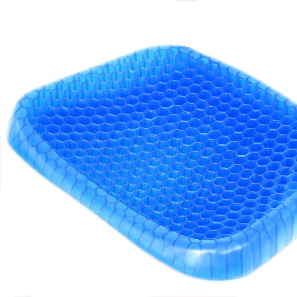 Soft Breathable Honeycomb Rubber Gel Flex Silicon Back Support Seat Sitter Pillow/Cushion - halfrate.in