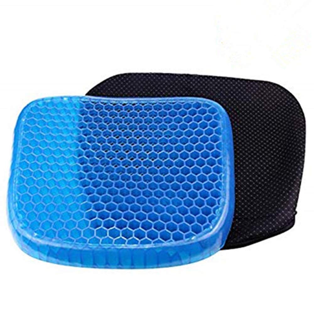 Soft Breathable Honeycomb Rubber Gel Flex Silicon Back Support Seat Sitter Pillow/Cushion - halfrate.in