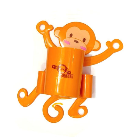 Monkey Shape Combination Toothpaste and Toothbrush Holder with Suction plugs - halfrate.in