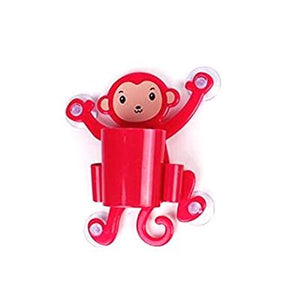 Monkey Shape Combination Toothpaste and Toothbrush Holder with Suction plugs - halfrate.in