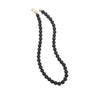 Black Onyx Crystal Round Beads Necklace 15 Inches 8mm Beads Semi precious Mala