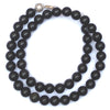 Black Onyx Crystal Round Beads Necklace 15 Inches 8mm Beads Semi precious Mala