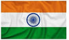 India Flag Table Top Desktop Brass Single Rod with Heavy Base and Cloth Replaceable Flag for Home, Car Dashboard, Office