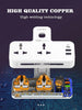 Extension Power Strip with 2500 W 10 A USB Ports | 2 Power Socket with 20W Type C USB PD QC 3.0 Fast USB Port | Multi Port Extension with USB Port and Touch Night Lamp