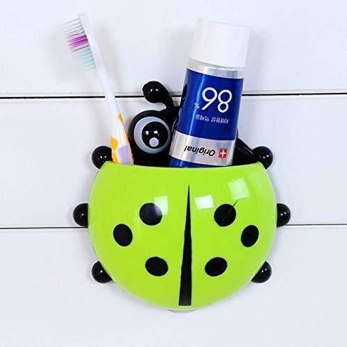 Ladybird Insect Toothpaste & Toothbrush Multipurpose Holder with Suction Cups - halfrate.in