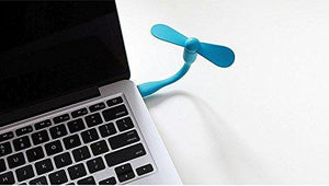 Portable USB Fan, Compatible with Any USB Port Like Laptop/ Computer/ Power Bank/ Adapter - - halfrate.in