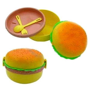 Burger Shape Lunchbox Kids School Tiffin Lunch Box, Meal Food Pack