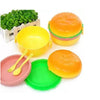 Burger Shape Lunchbox Kids School Tiffin Lunch Box, Meal Food Pack