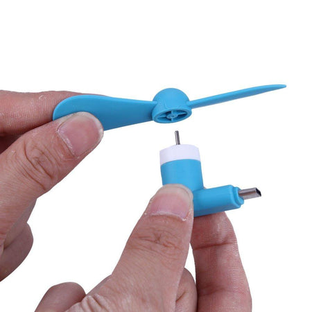 Mini Portable Electric Micro USB Port OTG USB Mobile Phone Fan for All Android Smartphones - halfrate.in