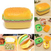 Hamburger / Rectangular Burger Shape Lunchbox Kids School Tiffin Lunch Box, Meal Food Pack