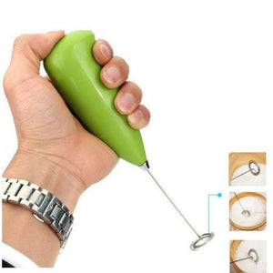 Electric Hand Blender Mixer Frother Whisker Latte Maker for Milk Coffee Egg Beater Battery Operated - halfrate.in