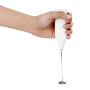 Electric Hand Blender Mixer Frother Whisker Latte Maker for Milk Coffee Egg Beater Battery Operated - halfrate.in