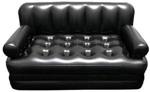 Air Sofa Bed 5 in 1 Inflatable sofa Couch one Sofa 5 uses with Electric Pump (Black) - halfrate.in