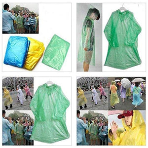 Raincoat Disposable Waterproof Reusable Rain coat Poncho for Men and Women - halfrate.in