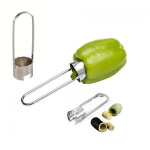 Stainless Steel Capsicum Corer / Capsicum Cutter / Bell pepper Corer - halfrate.in