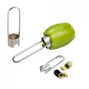 Stainless Steel Capsicum Corer / Capsicum Cutter / Bell pepper Corer –