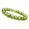 Natural Peridot Gemstone Bracelet for Vastu Feng Shui Chakra Aura Personal Reiki Healing Crystals Round 6 mm Beads for Love & Health