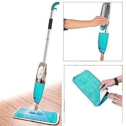 Spray Mop Multifunctional Stainless Steel Microfiber Floor Cleaning Healthy Spraying Mop with Removable Washable Cleaning - halfrate.in