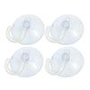 Transparent Rubber Vacuum Sucker Hooks Hanger Strong Suction Cup Bathroom Kitchen Window Wall (pack of 6 pcs) - halfrate.in