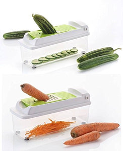 Vegetable Chopper 12 in 1 Fruit & Vegetable Graters, Nicer, Slicer, Chipser, Dicer, Juicer, Mixer & Blenders, Cutter Chopper - halfrate.in