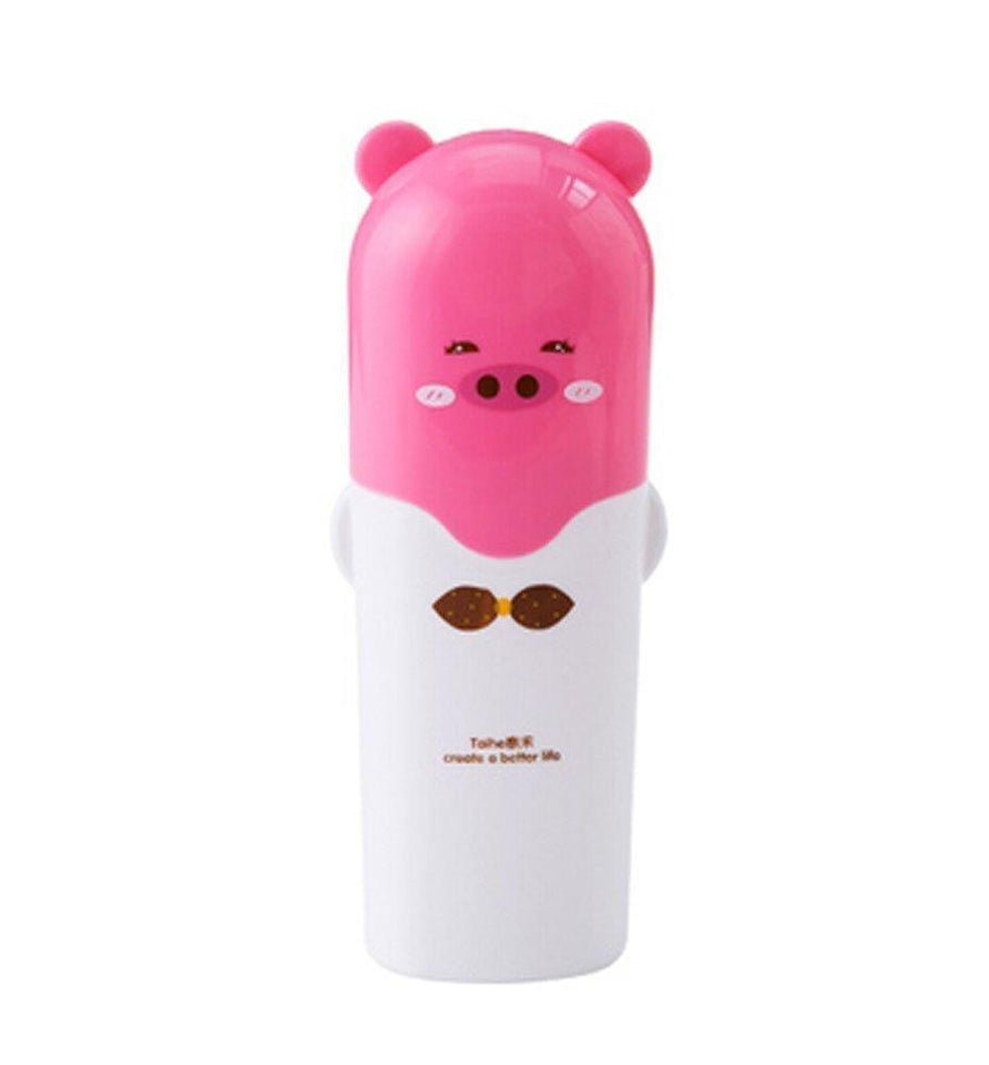 Portable Cartoon Animal Toothbrush Holder Box Plastic Tooth Mug Toothpaste Case Cup Pencil Box Travel Camping - halfrate.in