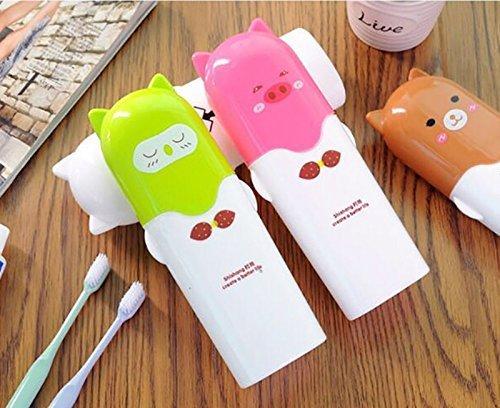 Portable Cartoon Animal Toothbrush Holder Box Plastic Tooth Mug Toothpaste Case Cup Pencil Box Travel Camping - halfrate.in