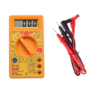 Saleshop365® Digital Multimeter Large Digit LCD - Transistor Multi meter - halfrate.in