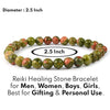 Natural Unakite 6mm Bracelet for Heart Chakra Crystal Stone Bracelet Round Shape for Reiki Healing and Crystal Healing Stones