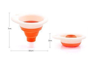 Small Collapsible Mini Plastic Silicone Oil Sauce Funnels - halfrate.in