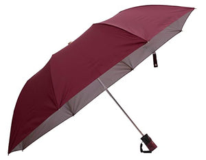 Umbrella Classic Folding Automatic Open Uv Protective Umbrella, Solid Plain colors - halfrate.in