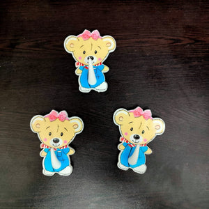 Self Adhesive Teddy Bear beautiful Wall Hooks, (3 PCS) - halfrate.in