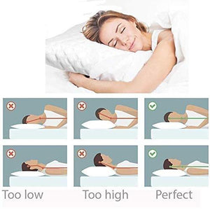 Pair of Washable Compressed Hollow Fiber Pillow's - halfrate.in