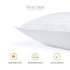 Pair of Washable Compressed Hollow Fiber Pillow's - halfrate.in