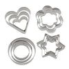 Cookie Cutter Stainless Steel Cookie Cutter With 4Shape, 12 Pieces - halfrate.in