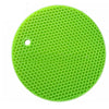 Flexible Honeycomb Silicone Round Pot Holder Non-slip Durable Heat Resistant Placemat Table Mat - halfrate.in