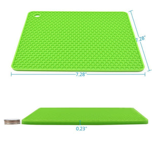 Silicone Square Pot Holder Flexible Honeycomb pattren Non-slip Durable Heat Resistant Placemat Table Mat - halfrate.in