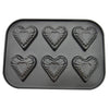 6 Cups Heart Shape Tray Tools Non-stick Cake Mold For Muffin Chocolate Pudding Pastry - halfrate.in