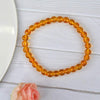 Round Beads Natural Citrine Stone 6 mm Bracelet For Reiki Chakra Yoga Meditation| Semi Precious Gemstones Stretchable Bracelet