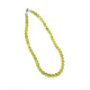 Peridot Crystal Round Beads Necklace 15 Inches 8mm Beads Semi precious Mala