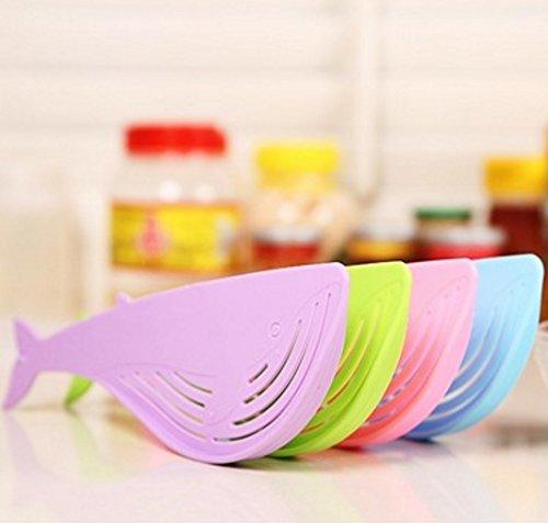 Fish Shaped Plastic Wash Rice Vegetable Fruit Noodles Sieve Colander Strainer Drainer - halfrate.in