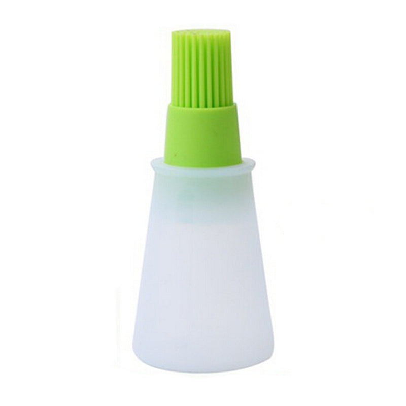 Silicone Cooking Oil Bottle with Basting Brush - halfrate.in