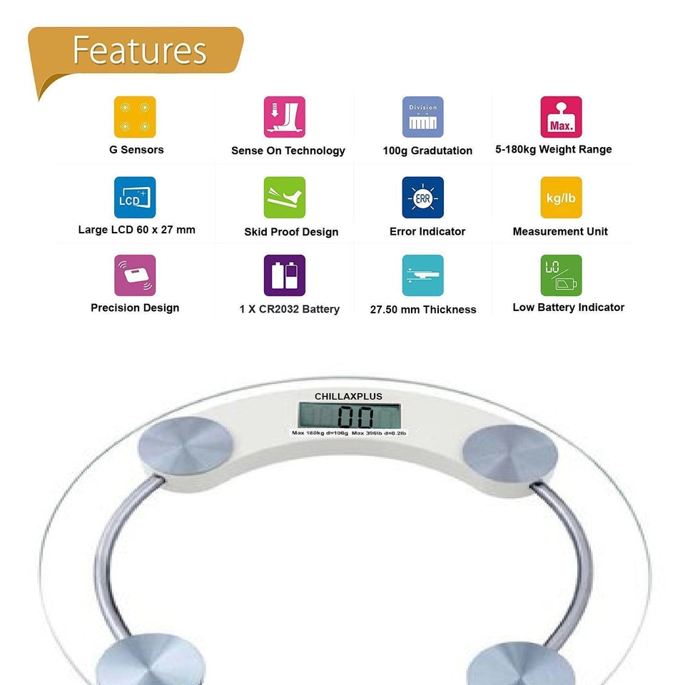 Digital Glass Weighing Scale Personal Health Body Weigh Scale Weight Machine - halfrate.in