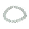 White Selenite Stone Bracelet 6mm Round Beads For Reiki Chakra Yoga Meditation Semi Precious Gemstone Stretchable Bracelet